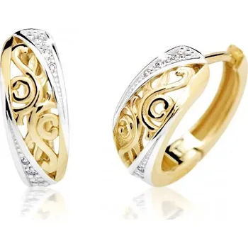 Náušnice Cutie Jewelllery - Diamonds Zlaté diamantové náušnice kroužky DZ6462-2134-80-00-X-1