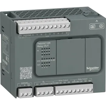 Relé TM200C16R PLC Modicon M200, 100-240VAC, 9DI, 7DO, Schneider Electric