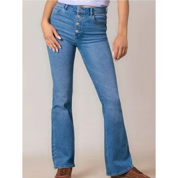 Dámská móda Sinsay - Rozšířené džíny - modrá - 889FI-55J - 889FI-55J-36