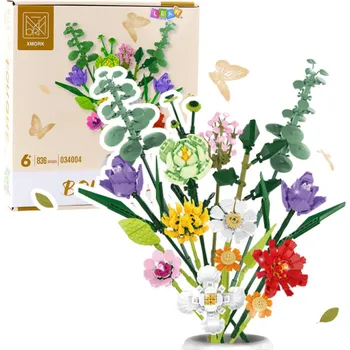 ostatní stavebnice Stavebnice květinová kytice – 836 dílů barevná