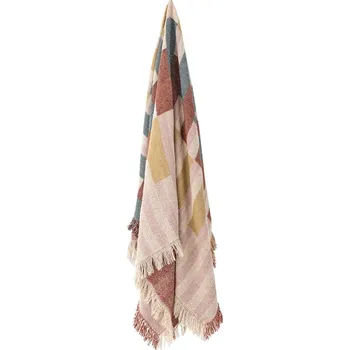 deka Hnědá deka z recyklované bavlny 130x160 cm Lane – Bloomingville ID_1813232