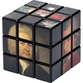 Rubikova kostka s potiskem skladatelů
