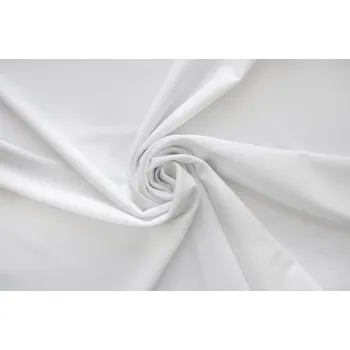 Metráž - úplet Pam/El BÍLÝ SVATEBNÍ - látka na svatební šaty - Bílá, 165 cm