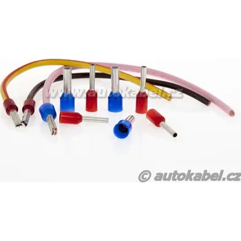 Trubičková dutinka do 2,5mm², izolovaná, modrá, 100ks.