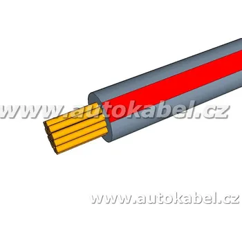 elektrický kabel Autovodič FLRY-B 0,50 mm² šedý/rudý