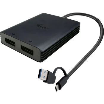 USB hub i-tec USB-A/USB-C Dual 4K DP Video Adapter