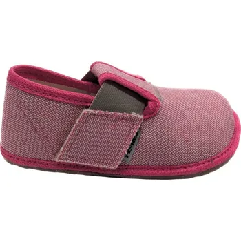 Dívčí bačkory PEGRES Barefoot papuče - BF 01 papuče růžová - Velikost obuvy EU: 22