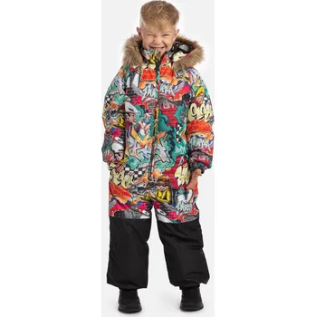 dívčí zimní kombinéza Huppa Huppa Wille 2 red pattern / black velikost 122