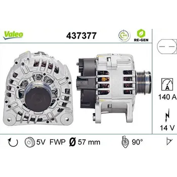 Alternátor generátor VALEO 437377