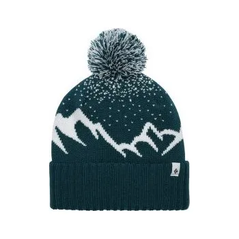 Čepice Black Diamond Tom Pom Beanie Deep Woods-White zelená