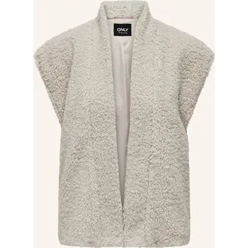 Dámská vesta Only Dámská Plyšová Vesta, krémová / šedá, 40