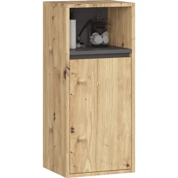 Koupelnový nábytek Závěsná koupelnová skříňka VAMI 35 cm dub artisan/šedý grafit
