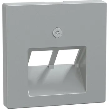 vypínač a zásuvka 298060 Centr. deska RJ45 2nás., aluminium, Schneider Electric