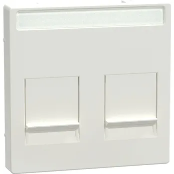 vypínač a zásuvka MEG4564-0319 Centr. deska mod. kon 2x, polar, Schneider Electric