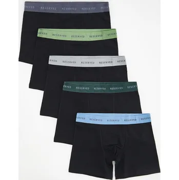 Reserved - Sada 5&nbsp;boxerek long - černý - 2425Y-99X - 2425Y-99X-XL-6
