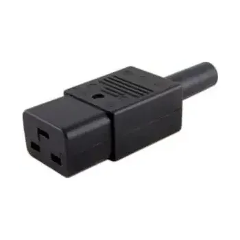 Elektrická zásuvka MicroConnect IEC síťová zástrčka C19 (F) černá (C19PLUG)