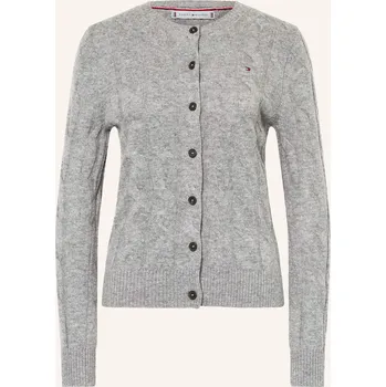 Dámský svetr Tommy Hilfiger Dámský Pletený Kardigan, šedá, 40