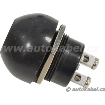 Splachovací tlačítko Tlačítko START - černé s pryžovou krytkou.