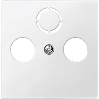 vypínač a zásuvka 297519 Centr. deska anténní zás., polar mat, Schneider Electric