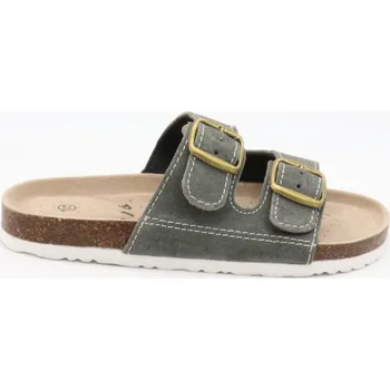 Chlapecké pantofle SAMLUX® Dětské korkové biopantofle 955 olive Barva: Khaki, Velikost: 31