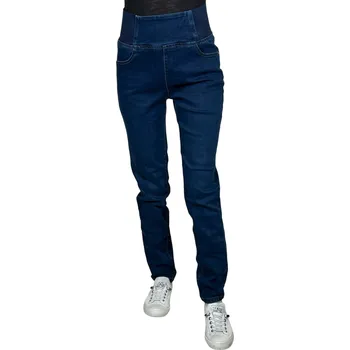 Dámské džíny Moongirl Dámské modré džíny s vysokým pasem Barva: Modrá, Velikost: 37