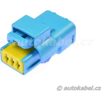 Elektrický konektor Těleso konektoru Delphi Sicma, 3pin, modré