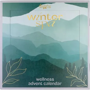 Kosmetická sada Accentra Winter Spa Accentra sprchový gel 1 ks + Accentra šumivá koule do koupele 4 ks + Accentra tělové mléko 1 ks + Accentra tuhé mýdlo 3 ks + Accentra čisticí kartáček na ruce 1 ks + Accentra sůl do koupele 2 ks + Accentra krém na nohy 1 ks + Accentra 