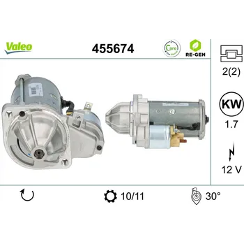 Autoelektrika Startér VALEO 455674