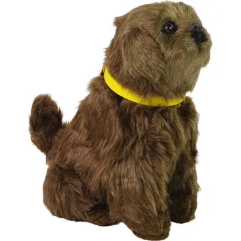 plyšák Interaktivní plyšový pejsek – štěká a vrtí ocasem | hnědý