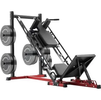VEVOR Leg Press Hack Squat Machine, nastavitelný leg press combo s lineárním ložiskem a úložištěm závaží, speciálně pro spodní část těla v domácí posilovně, posilovací pomůcka pro nohy, kvadricepsy, hamstringy, hýždě a lýtka