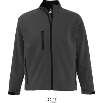 Pracovní oblečení SOL's Collection Bunda Relax, softshellová, 3-vrstvá, pánská COT25466066014-charcoal 4XL Charcoal