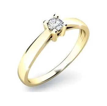 Prsten Prsten AU 585/1000 přírodní diamant 0,090 ct G/Si 1,60 g G1079701