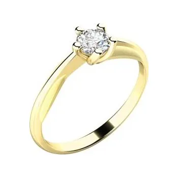 Prsten Prsten AU 585/1000 přírodní diamant 0,025 ct G/Si 1,35 g G10785ZL01