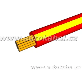 elektrický kabel Autovodič FLRY-B 1,50 mm² rudý / žlutý.