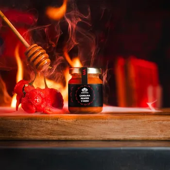 Carolina Reaper v medu vás rozpáře | Včelařství Domovina Hmotnost: 75 g