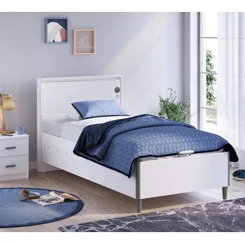 Dětská postel Čilek Studentská postel s úložným prostorem vyklápěcí s čelem 100x200 cm White
