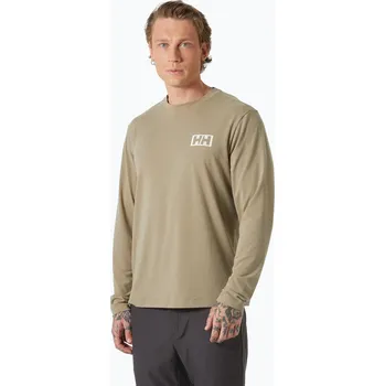 Pánské tričko Pánské tričko Longsleeve Helly Hansen Skog Graphic pebble