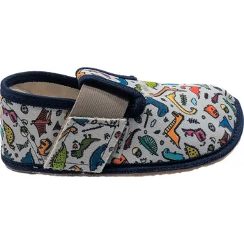 Dívčí bačkory PEGRES Barefoot papuče - BF 01 papuče dinosaurus- Velikost obuvy EU: 31
