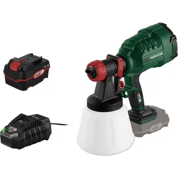 Stříkací pistole PARKSIDE® Aku stříkací pistole PFSA 20-Li B2, 4 Ah