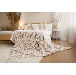 Jerry Fabrics s. r. o. Deka s beránkem mikroflanel 150x200 - Mramor hnědý