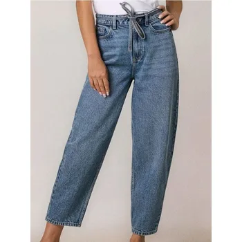 Dámská móda Sinsay - Džíny barrel leg - modrá - 881EV-55J - 881EV-55J-32