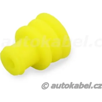 Průchodka, těsnění vodiče 1,8-2,4 mm, žlutá