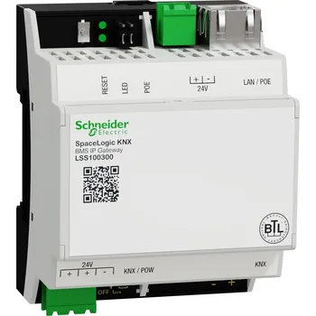 Elektrická zásuvka LSS100300 SpaceLogic KNX BMS IP Gateway BACnet certified, Schneider Electric
