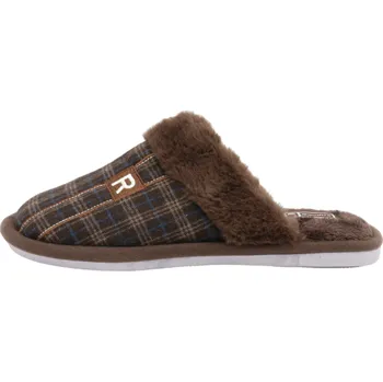 Pánské pantofle SAMLUX® Pánské papuče 1489 brown Barva: DK Brown, Velikost: 43