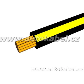 elektrický kabel Autovodič FLRY-B 1,0 mm² černý/žlutý