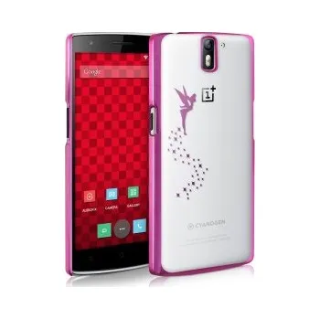 Průhledné pouzdro s designem víla pro OnePlus One - růžová