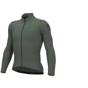 Cyklistické oblečení Alé R-EV1 Warm Race pánský dres zateplený dlouhý rukáv Pier Green vel. M