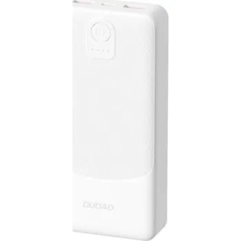 Powerbanka DUDAO | Dudao K10Pro Power Bank 20000mAh 2x USB 2.4A, bila