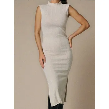 Dámské šaty Sinsay - Maxi Šaty s Metalickou Nití - zlatá - 814CF-GLD - 814CF-GLD-L