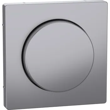 vypínač a zásuvka MEG5250-6036 Centr. deska otoč. knoflík, stainless, Schneider Electric